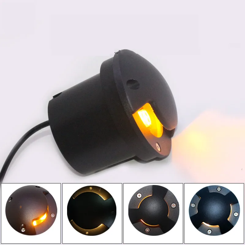 12V Underground LED Lamp RGB 9W LED Step Stairs Recessed Wall Light 220V LED Step Lamp Floor Lamp Waterproof LED Footlight