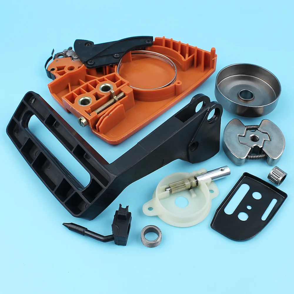 Chain Brake Sprocket Cover Clutch Drum Oil Pump Kit For Husqvarna 136 137 141 142 Chainsaw Handle Guard Worm Gear Bar Plate image 6
