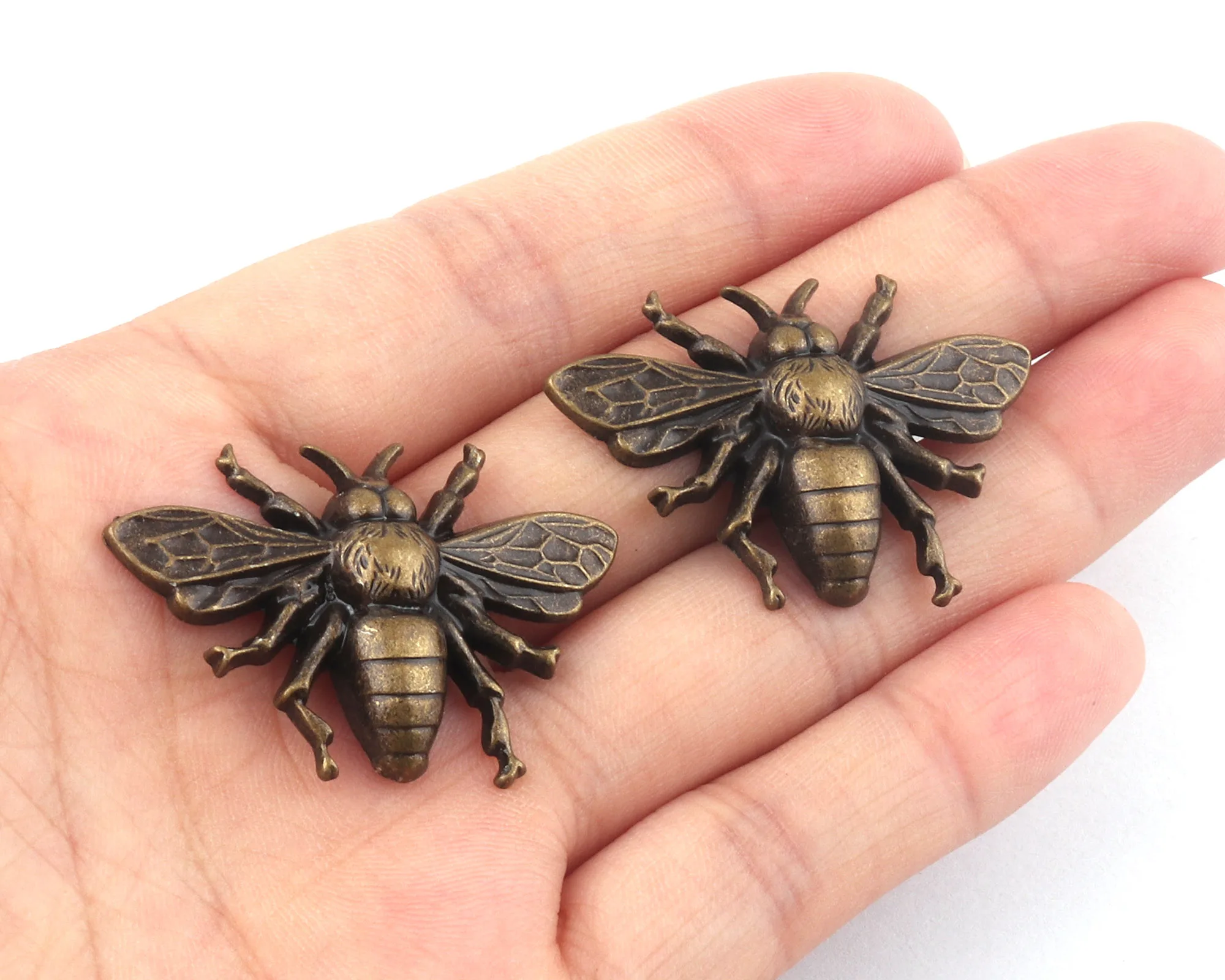 Bronze Bee Cap Rivets Metal Rivet Antique Rivet Studs For Handbag Feet Bag Feet Purse Supplies Leather Craft 4pcs