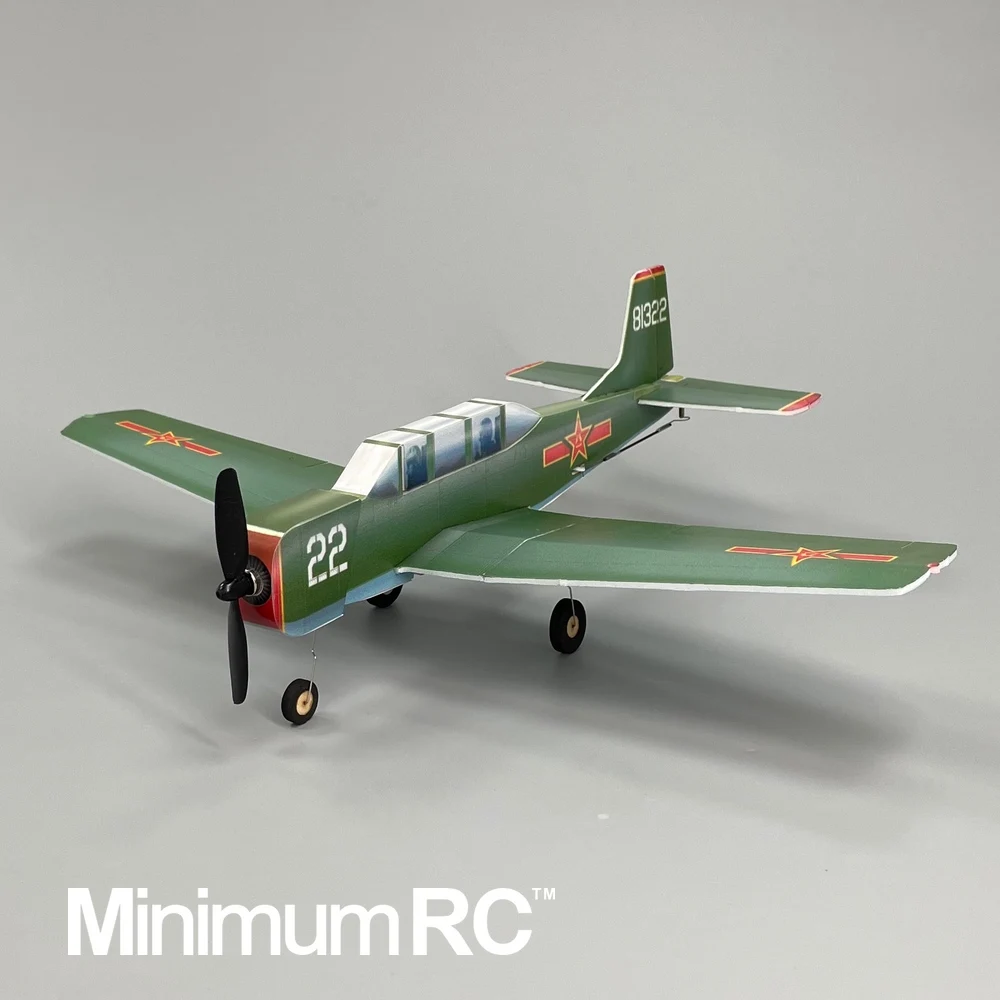 MinimumRC CJ6 340mm Wingspan 4 Channel Trainer Fixed-wing RC Airplane Outdoor Toys For Children Kids Gifts