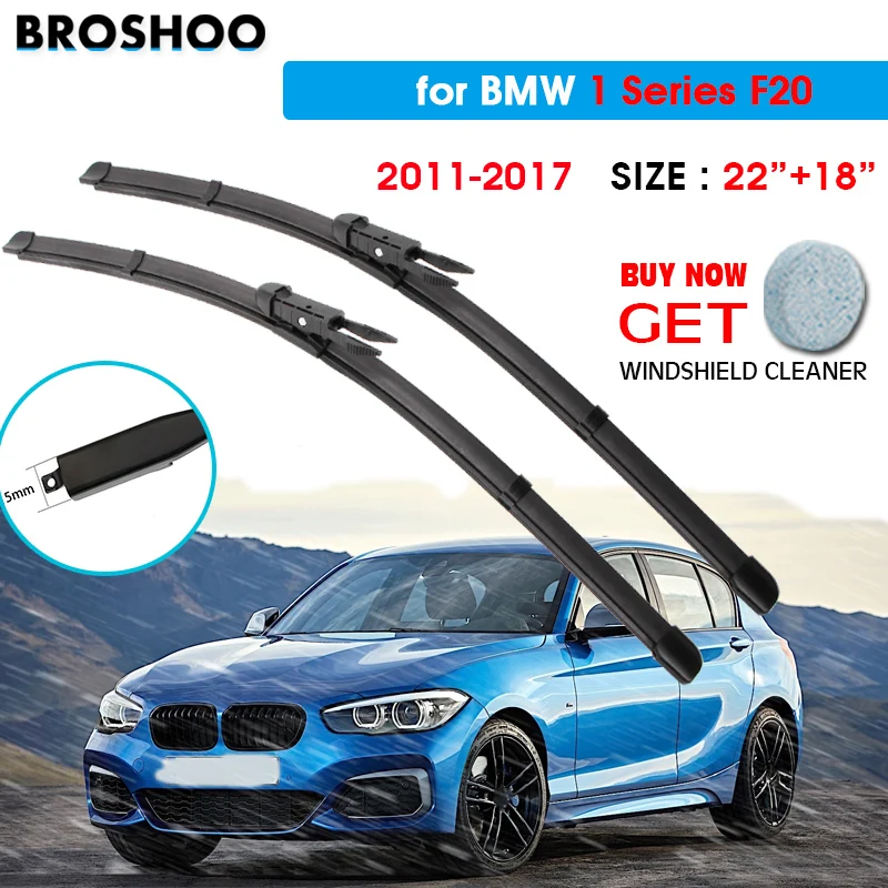 

Car Wiper Blade For BMW 1 Series F20 22"+18" 2011-2017 Auto Windscreen Windshield Wipers Window Wash Fit Pinch Tab Arm