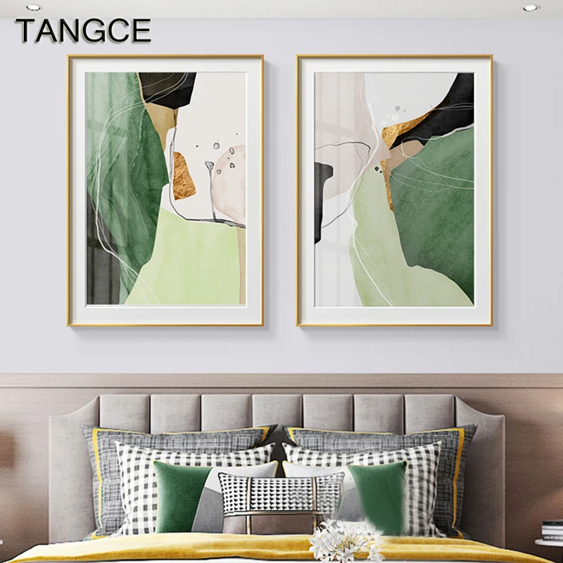 

Абстрактная зелёная картина на холсте TANGCE