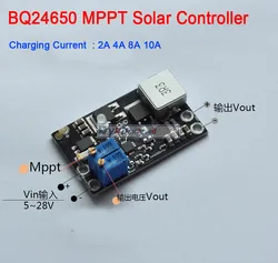 BQ24650 10A MPPT Solar Panel Controller Lithium Battery Li-Ion LiFePO4 Lead Acid Charging 12V 24V Buck Module Adjustable