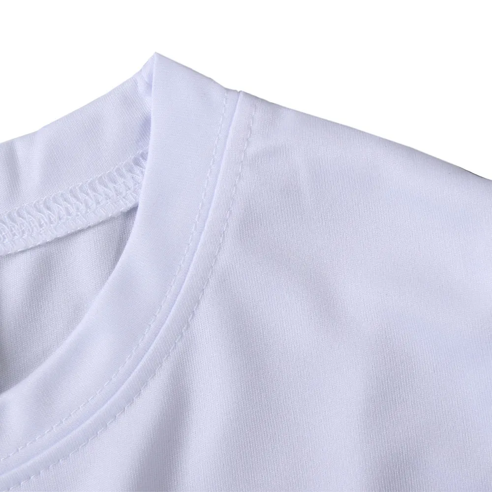 10pcs Plain White Sublimation Blank Modal T-Shirt for Men