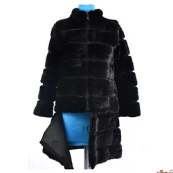 Real Mink Fur Coat for Women, Removable and Detachable Bottom, Natural Fox Fur Coat, Thick Warm Street Style