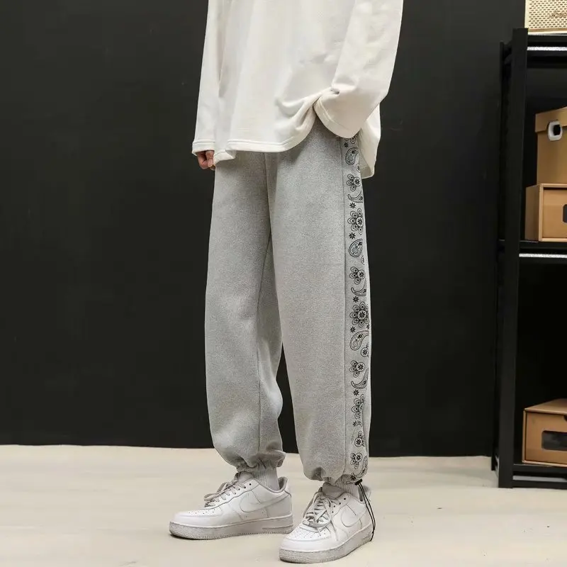 

Mens Joggers Sweatpants Silk Fitness Elastic Trousers Hip Hop Skinny Tracksuit Pant Men Casual Silk Silk Track Pants 2021