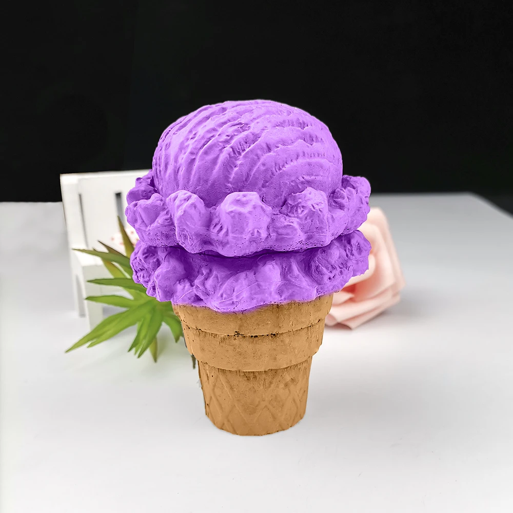 

3D Mould Silicone Ice Cream Cone Molds Handmade Ice Cream Mold Soap Molds Fondant Soap Clay Resin Candle Mould