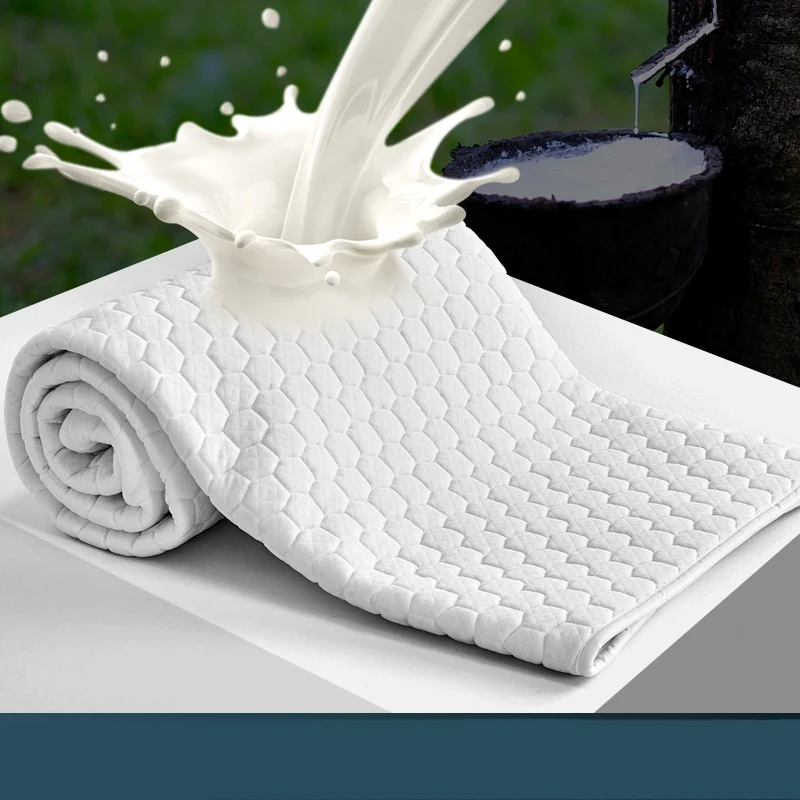 SongKAum New Natural Latex Mattress Anti-mite Single Double Students Hostel Mattresses Bedspread Bed Pad