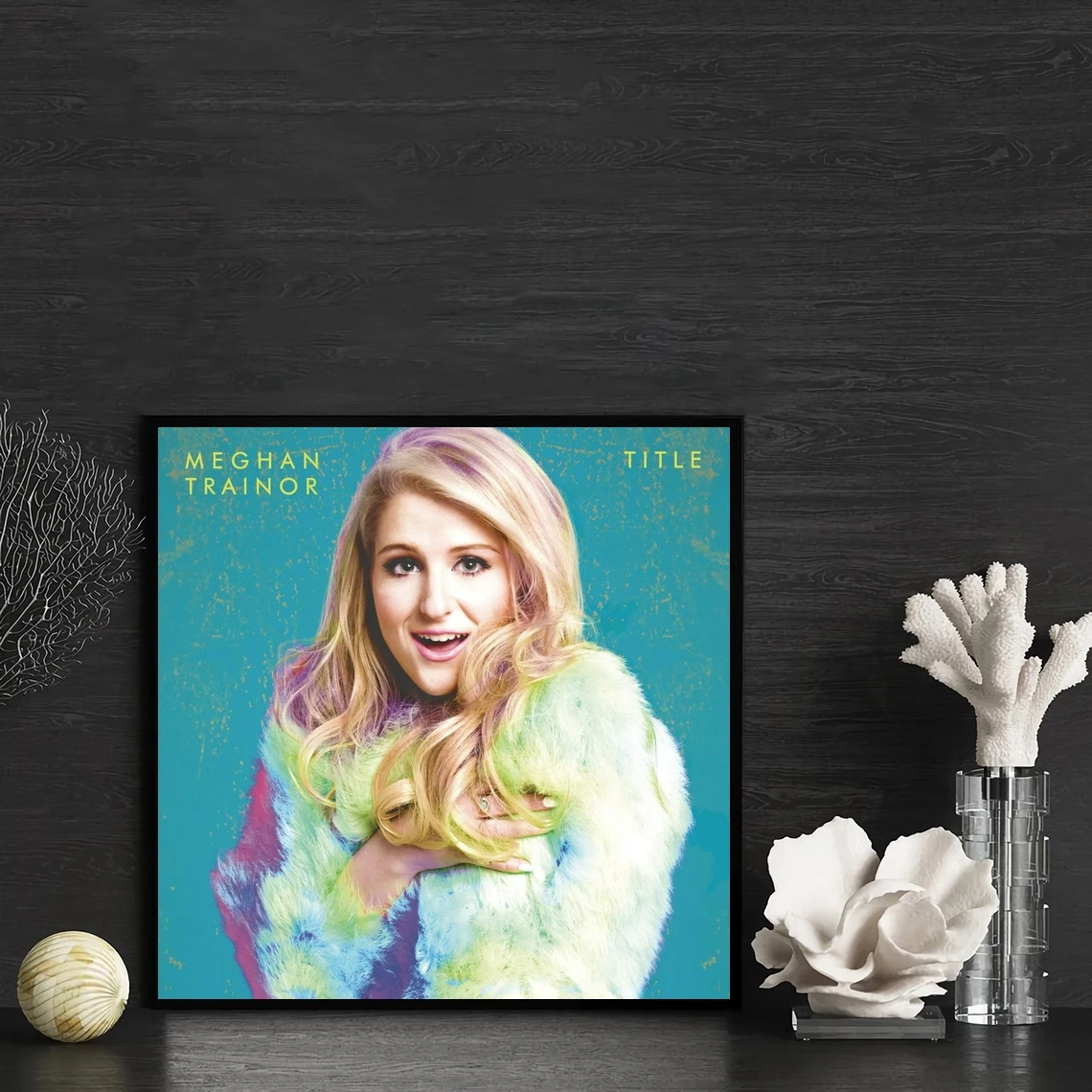 Meghan Trainor Title Music Album Cover Poster Canvas Art Print Home Decoration Wall Painting (No Frame)