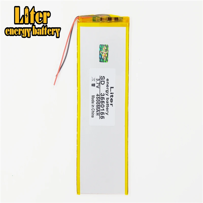 أفضل بطارية ماركة 3.7 فولت بطاريات ليثيوم بوليمر 4500 مللي أمبير بطارية عالمية ماركة كمبيوتر لوحي 3550155