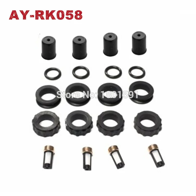 Free shipping 4 sets Fuel injector repair kit for Mazda 323 1994 matched  Mazda-Kia 1.6/1.8 195500-2040 sevince kit (AY-RK058)