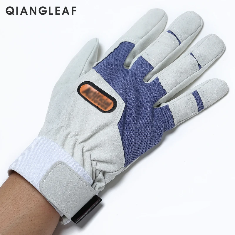 QIANGLEAF Work gloves gardening glove new design microfiber security gloves hot sale sport gloves 6470