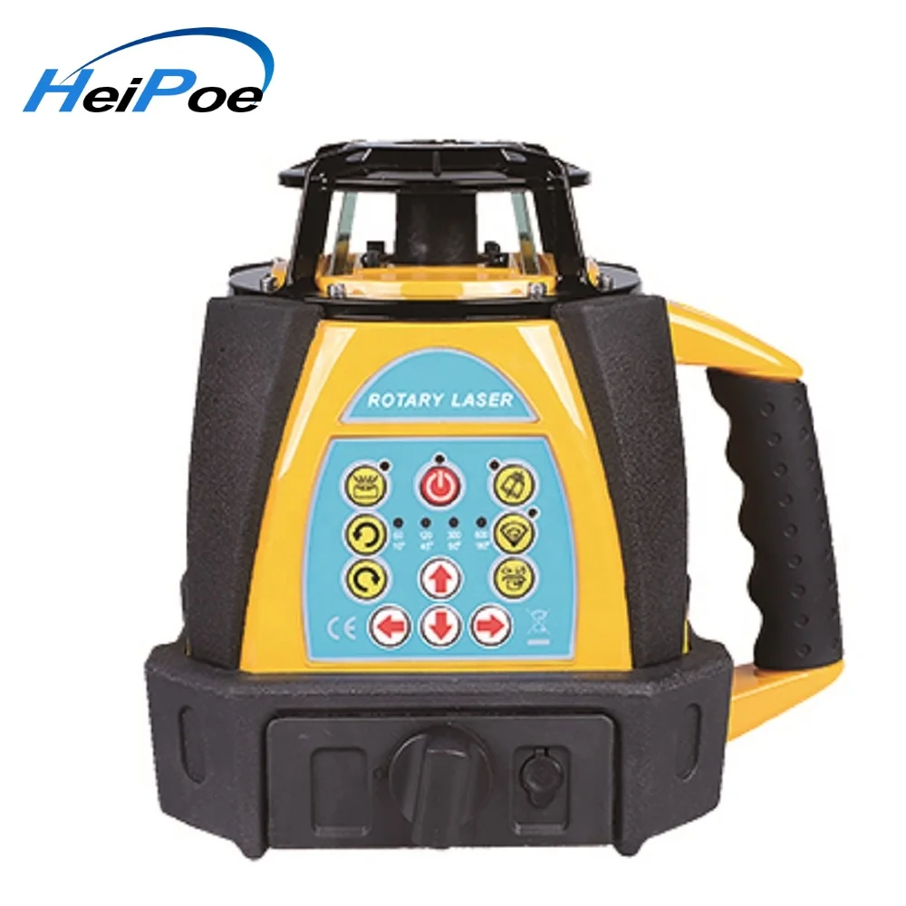 Heipoe Self-Levelling Rotating Green Beam Rotary Laser Level with Remote Control &Receiver