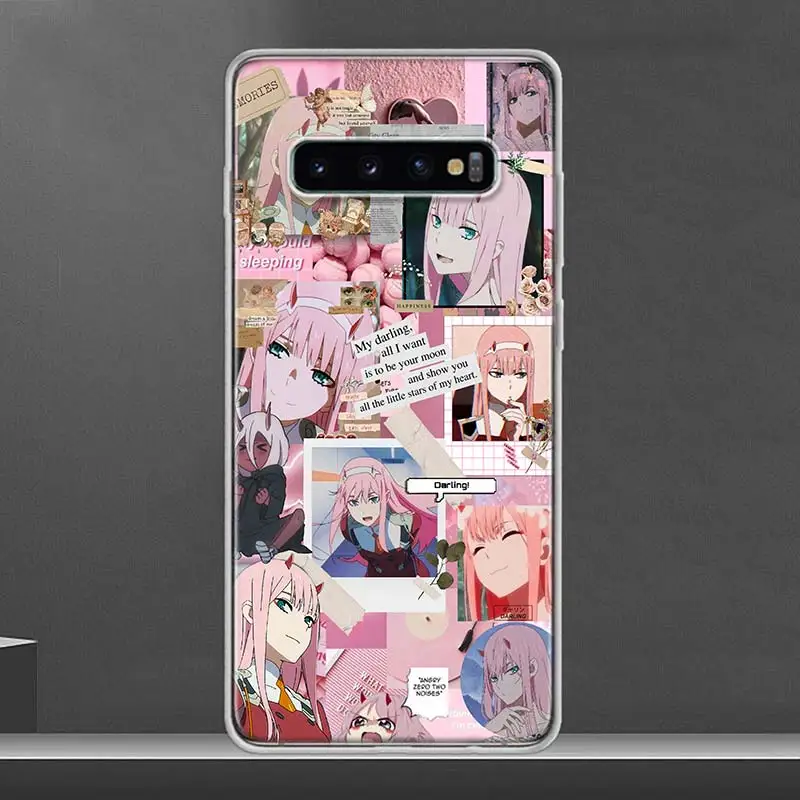 Zero Two Darling in the FranXX Phone Case For Samsung Galaxy S23 S24 Ultra S20 FE S21 S22 Plus S10 S10E S9 S8 + Soft Cover Funda