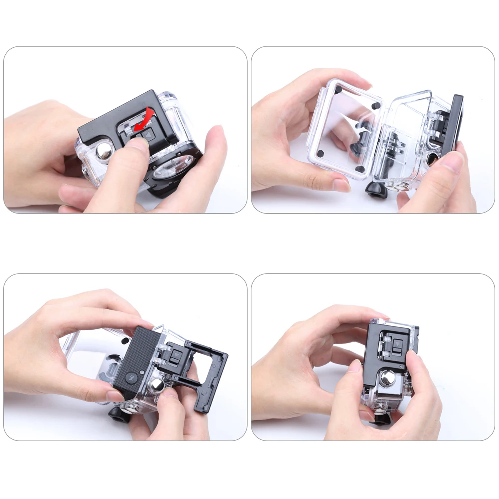 GloryStar – coque étanche pour caméra d'action, pour Sjcam SJ4000 (wifi) SJ4000 + SJ7000 SJ8000 SJ9000 EKEN H9 H9R