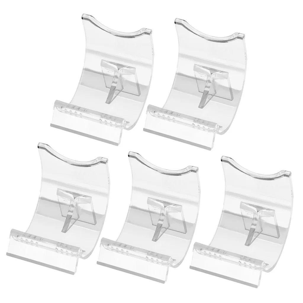 5-Pack Acrylic Display Stand Clear Holder Support Bracket for Lighter/ Jewelry / Watch - 5 X 5 X 4CM