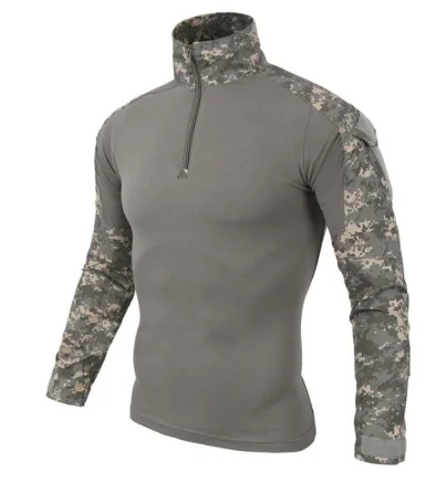 Army Tactical Military Uniform Airsoft Camouflage Combat-Proven Shirts Rapid Assault Long Sleeve Shirt Battle Strike