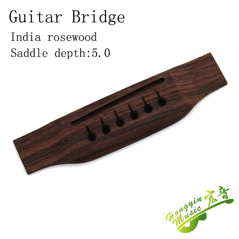 MT Style Guitar Parts Saddle Thru Guitar Bridge For Acoustic Guitar  Replacement Parts Guitar Accessories  Indian Rosewood