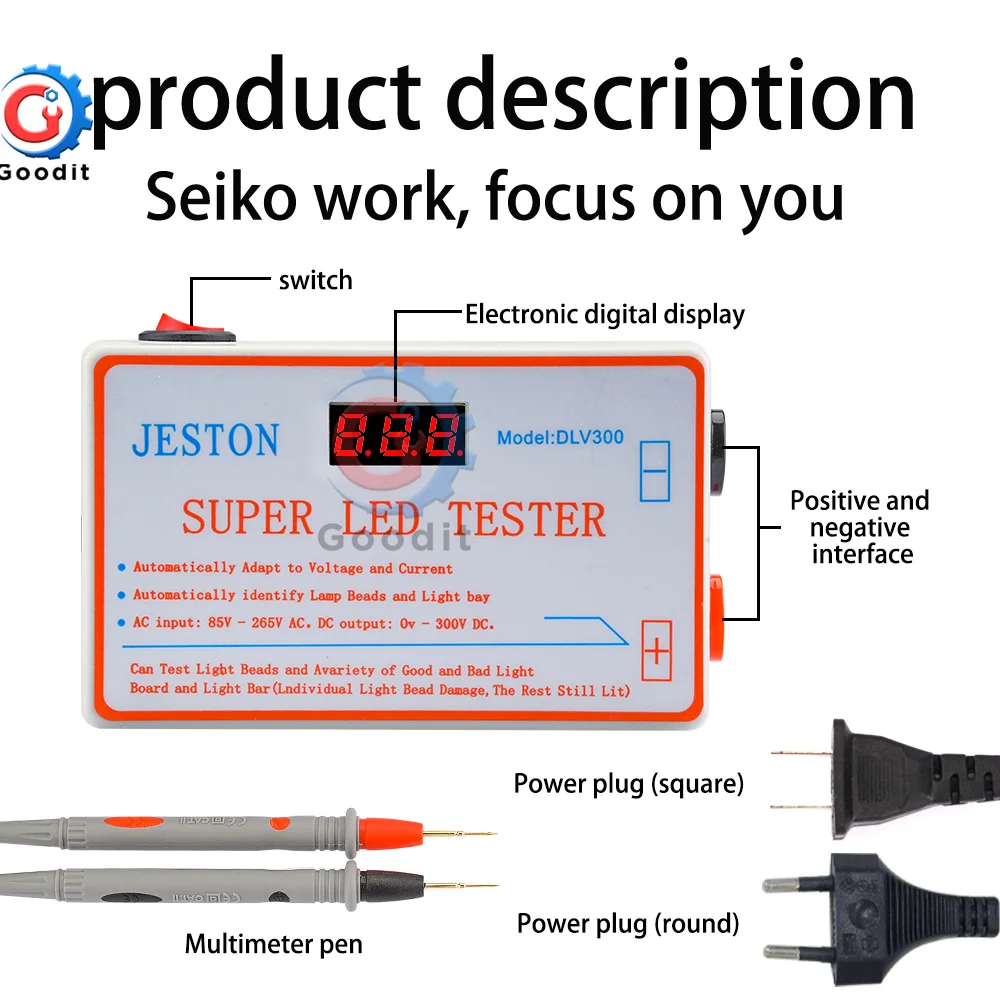 LED Detection TV LED Tester TV Backlight Tester Meter Repair Tool Lamp Beads Strip Multipurpose LED Strips Beads Test Tools