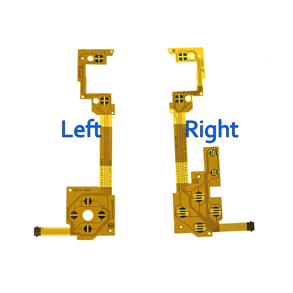 

100 пар L R Левая Правая кнопка Токопроводящая лента из пленки гибкий кабель Ремонт для Wii U PAD геймпад