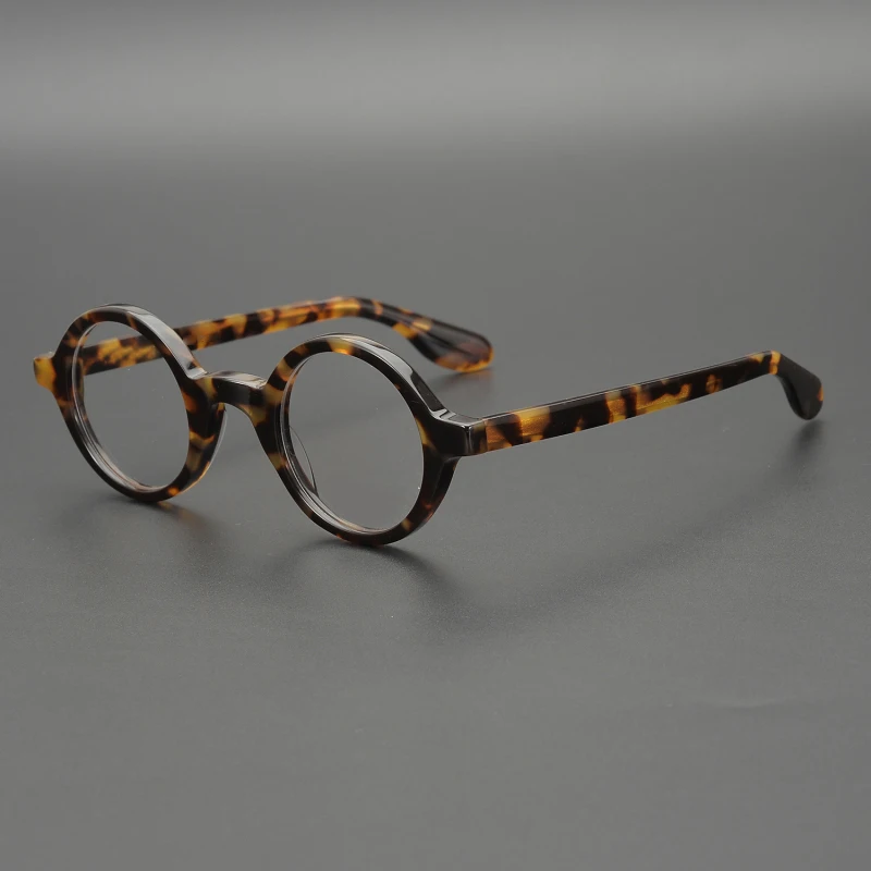

Vazrobe Small Round Eyeglasses Frame Men Women Brand Acetate Tortoise Reading Glasses Male Prescription Spectacles Nerd Vintage