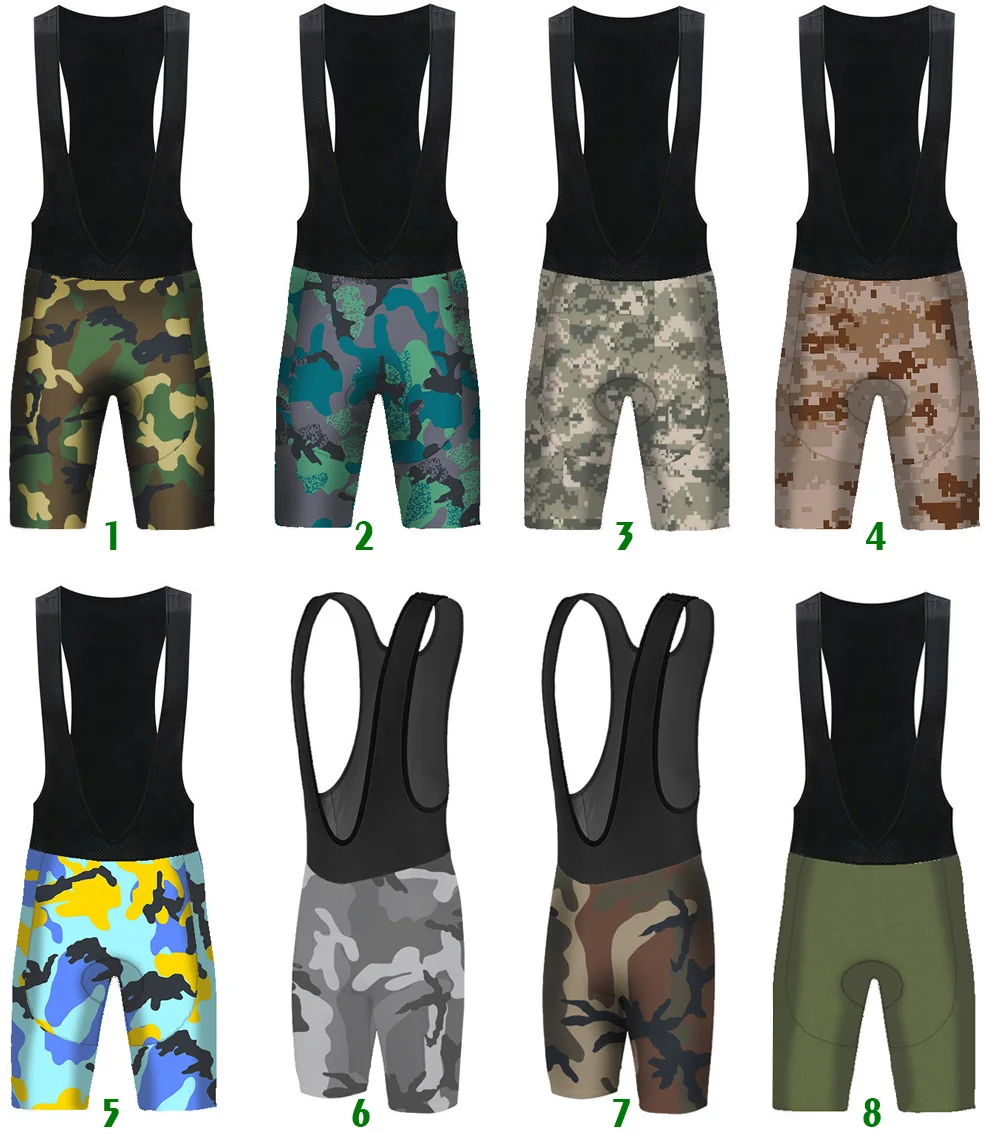 Men Summer Camo Short Pant Cycling Bike Bib Outdoor Wear MTB Pro Bicycle Quality Breathable Mountain Sport Jersey Trousers Dress