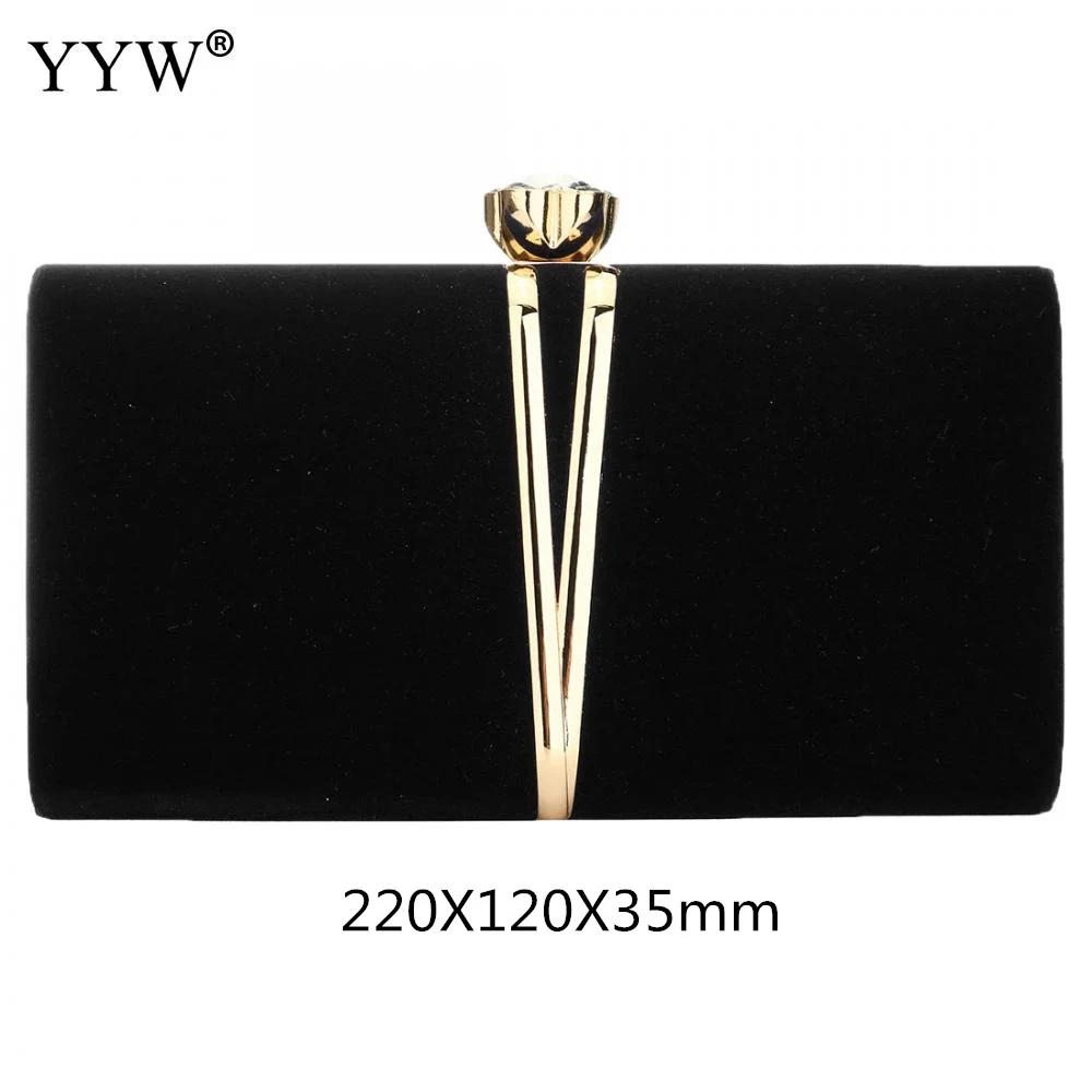 Black Evening Clutch Bag Women Luxury Purse Bags Wedding Elegant Handbags Bridal Clutches Bag Chain Mini Shoulder Bag Dropship