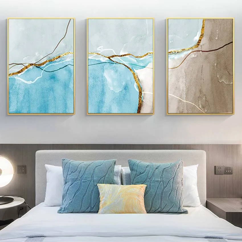 Wall Art Pictures for Home Decoration, 3 Panel, Hand Painted, Acrylic, Oil Painting on Canvas, Posters for Living Room, Sofa