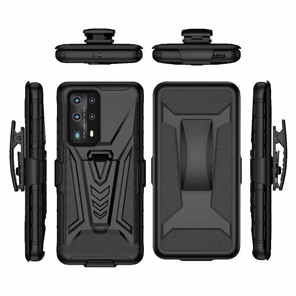 S21 5G Case Combo Shell & Holster Case Slim Shell Case Kickstand Swivel Belt Clip Holster for Samsung Galaxy S21 Ultra/S21+ Plus