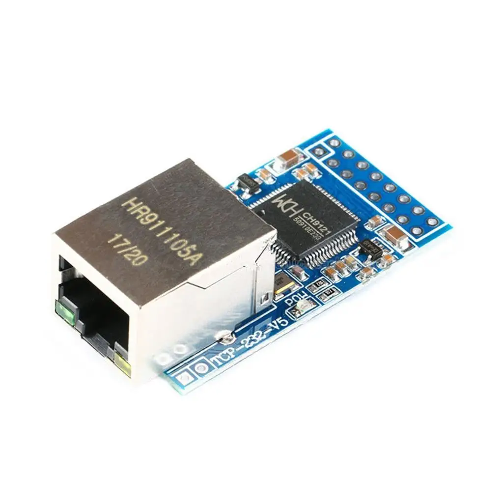 Módulo de rede tcp/ip 51/stm32 3.3v 5v ch9121 módulo de rede uart porta serial ao módulo ethernet servidor serial