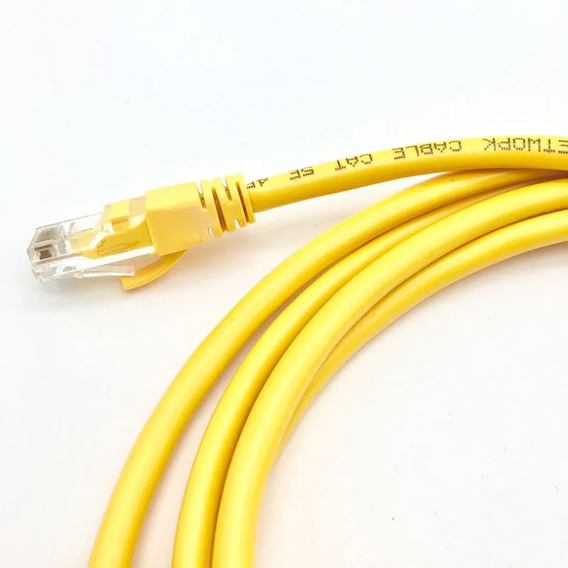 Yellow RJ45 UTP cat5e network extension cable 1M 2M 3M 5M 10M 15M 20M 8p8c Ethernet patch cord copper wire