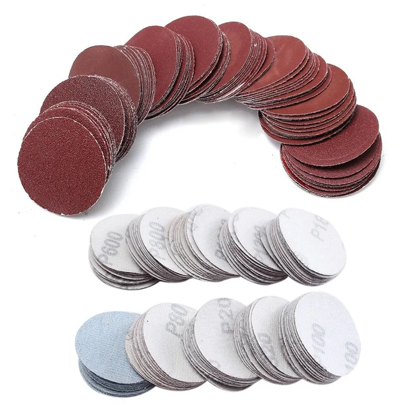 200 Chiếc 2 Inch 50Mm Ba Lan Miếng Dụng Cụ Mài Nhám Đĩa Chà Nhám Đĩa Cát Giấy