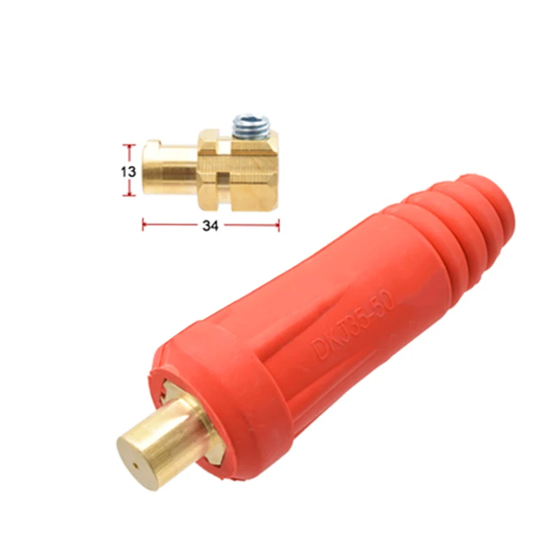 Europe Welder Quick Fitting Male Cable Connector Socket DKJ 10-25 50-70 Plug Adaptor Female Insert Welding Accessories