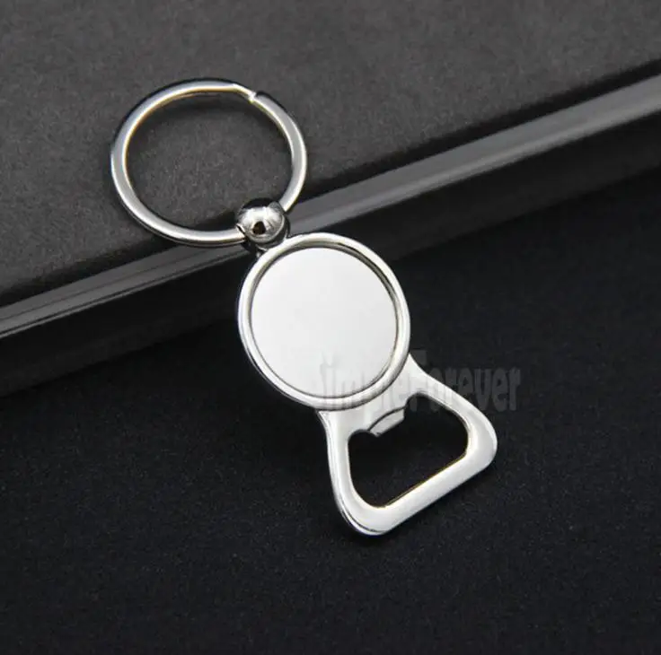 

100pcs/lot DIY Photo Gourd Shaped Metal Beer Bottle Opener Keychain Keyring Opener for Wedding Paryt Gift