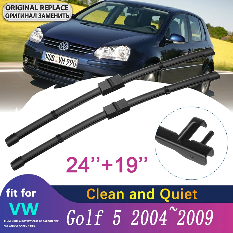 Car Wiper Blade Windshield for Volkswagen VW Golf 5 MK5 Golf V Rabbit 1K GTI 2004~2009 Front Windscreen Wipers Car Accessories