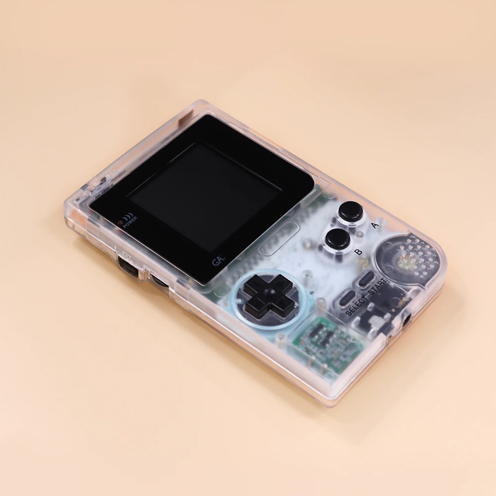 وضع الإضاءة الخلفية المجدد بـ 8 ألوان لوحدة التحكم Game Boy GBP - لون أبيض شفاف