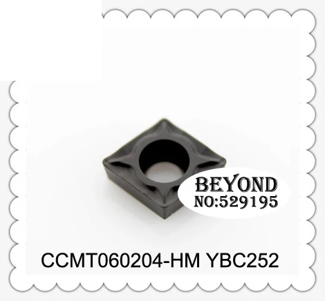 Original CT CCMT060204-HM YBC252 CCMT060204 CCMT 060204 HM Tungsten Carbide Milling Inserts Lathe Cutter Turning Tool