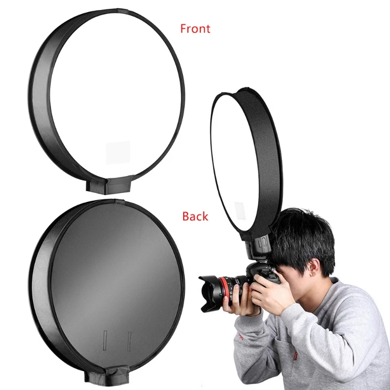 30cm/40cm Universal Mini Round Softbox Portable Flash Diffuser Soft Box for DSLR Cameras Photo Speedlite Shooting Tent