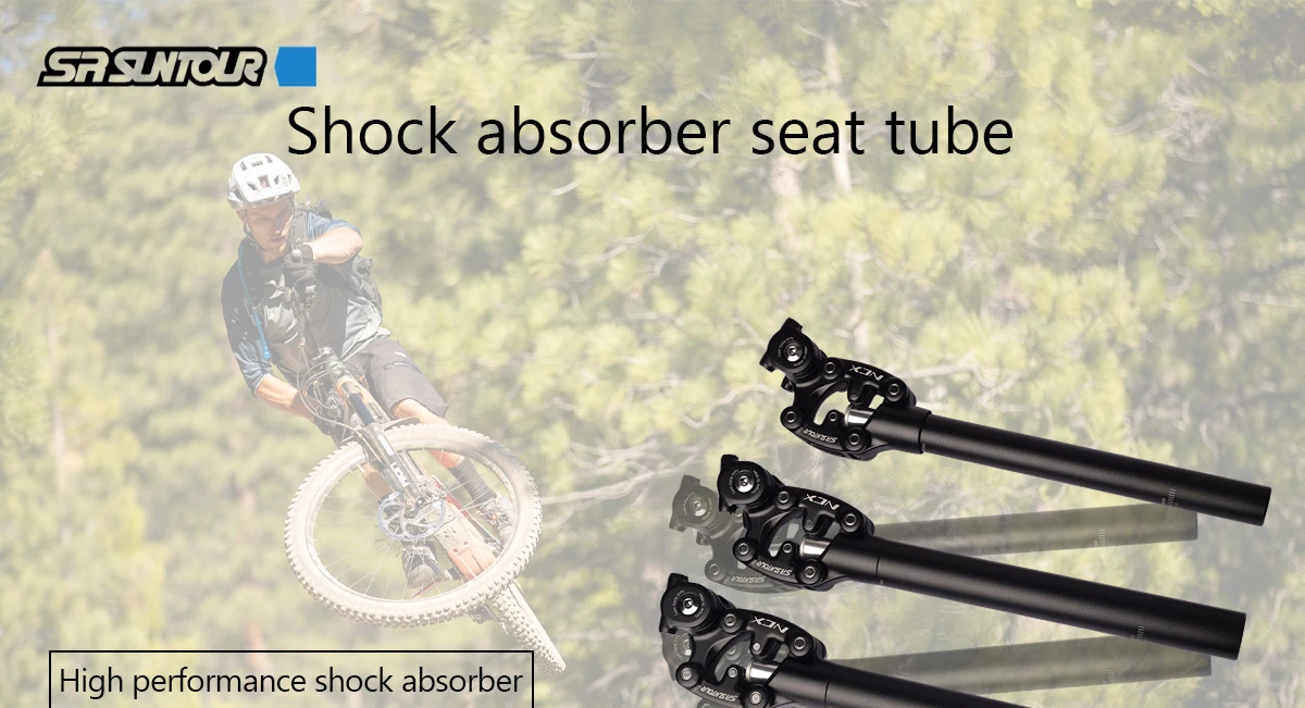 SR SUNTOUR NCX Gefederte Sattelstütze 350mm Fahrrad Stoßdämpfer 27.2 28.6 30.0 30.4 30.8 31.6 33.9mm MTB Rennrad – Detail 1