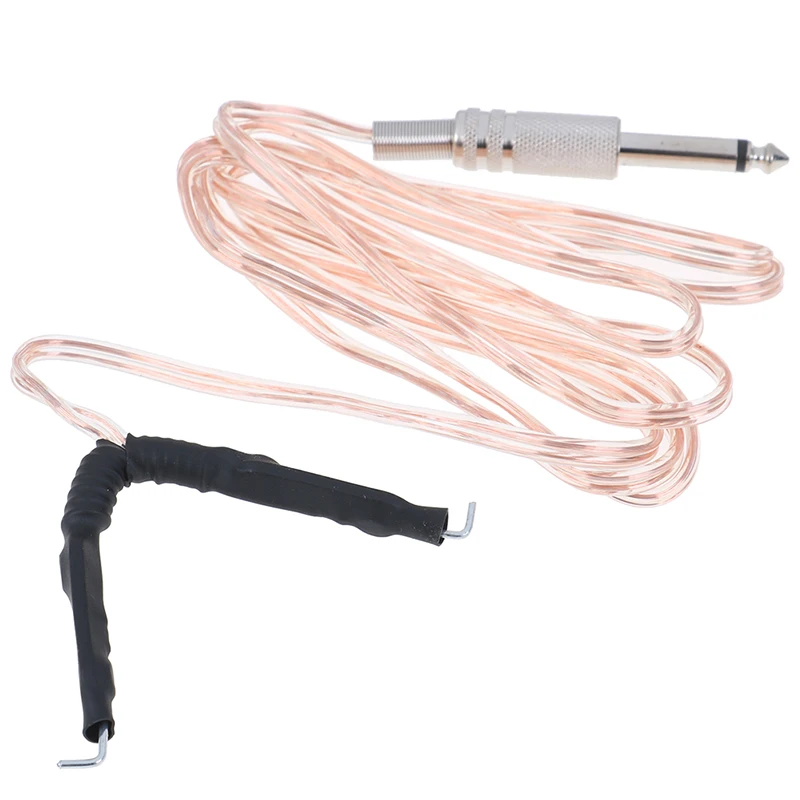 1Pcs Professional Metal Head Transparent Microphone Clipcord For Tattoo Power Supply Machine Kit Switch Pedal TattooHook Line