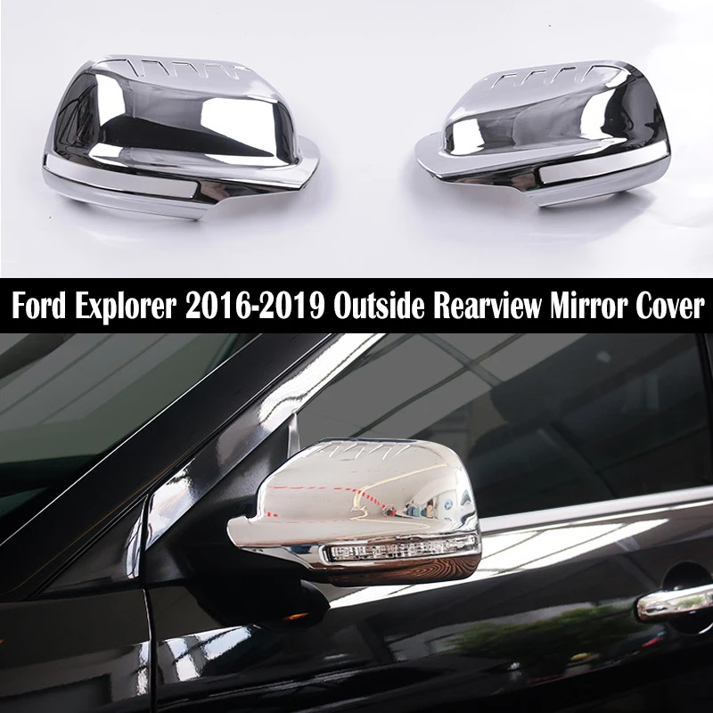 

For Ford Explorer 2016 2017 2018 2019 Car side Door Outside Rearview mirror Exterior Cover Rear View Mirror shell Housing hood