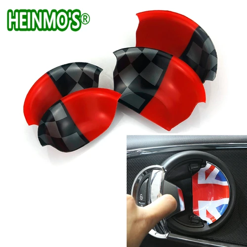 Para Mini Cooper Clubman Countryman F54 F55 F56 F60 accesorios de coche Union Jack manija de puerta Interior de coche decoración pegatinas de cubierta