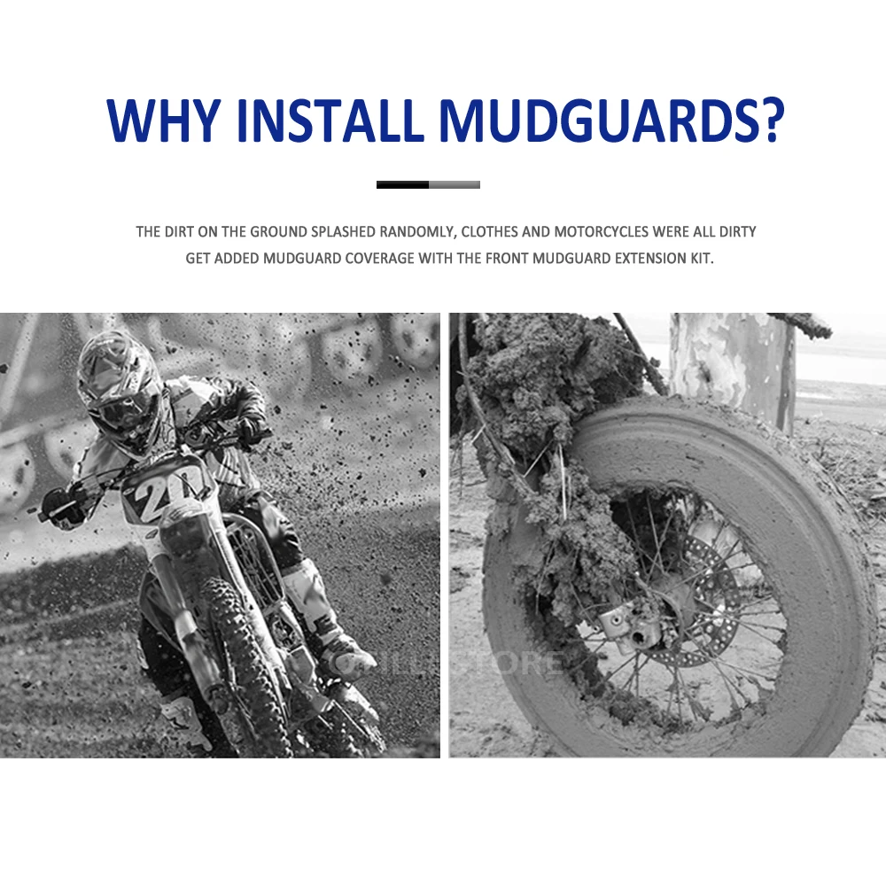New Motorcycle Accessories Front Fender Lengthened FOR TIGER 800 2011 - 2019 For Tiger 800 XCX/Low XCA XC/ABS 2018 2017 2016