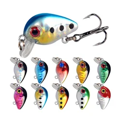 1Pcs Crank Fishing Lure 2.8cm 1.5g Mini Wobbler Artificial Topwater Hard Bait Crankbait Isca Trout Bass Carp Pesca Tackle