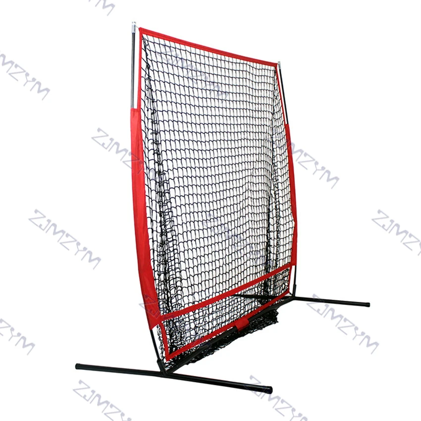 5x5 Foot Softball Baseball Practice Net With Frame Hitting Pitching Batting Catching Backstop Equipment Training Strike Zone F