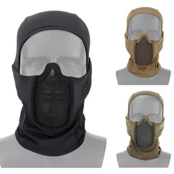 Tactical Hunting Mask Half Face Protective Headgear Mask Paintballs Accessories Breathable Lightweight Airsoft CS War Game Masks