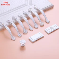 Handles Drawer Cabinet Furniture Kitchen Handles for Cabinet Knob Door Drawer Furniture Kitchen Knob Black White Golden Hardware