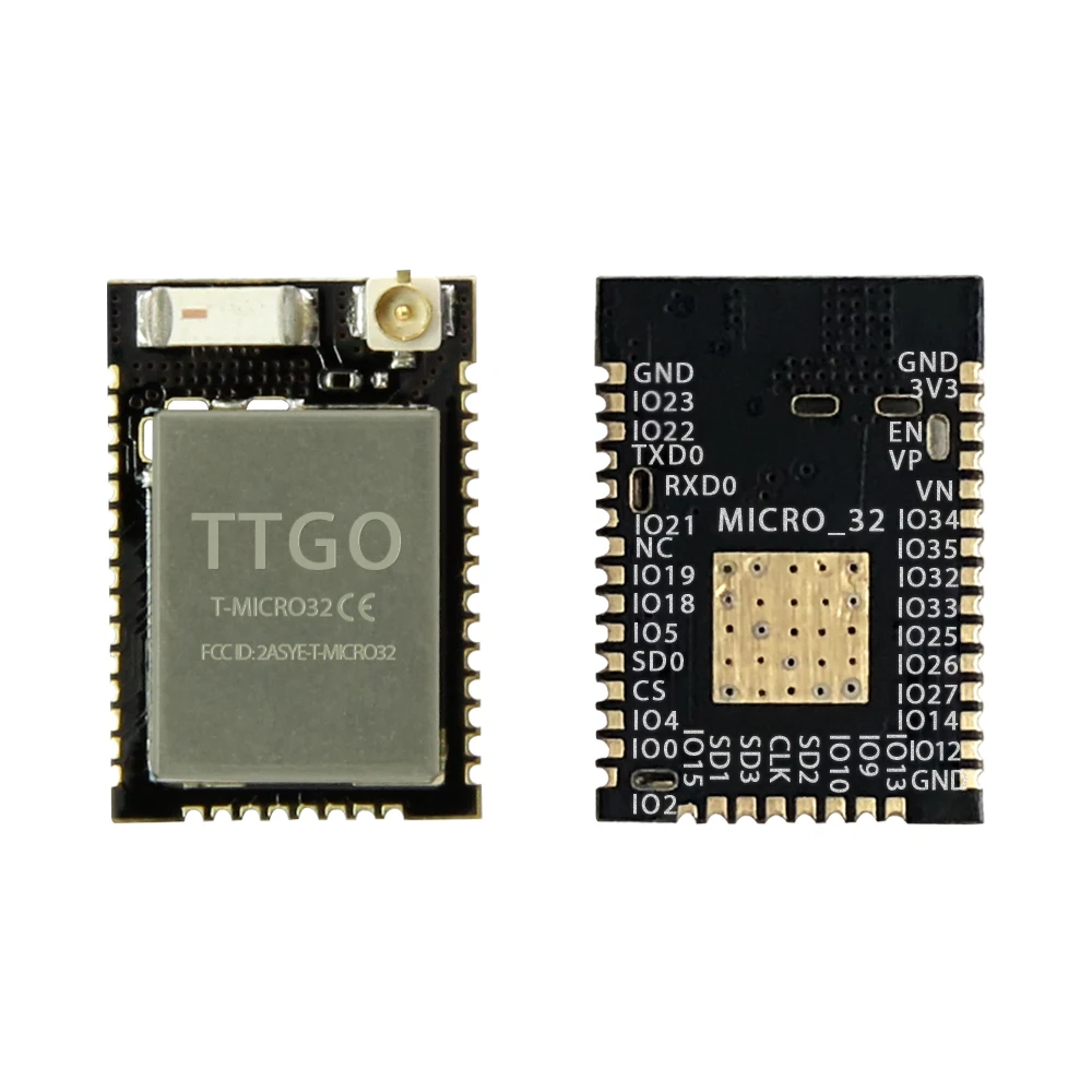 LILYGO® T-Micro32 V2.0 ESP32 Wireless Wifi Bluetooth Module ESP 32 PICO-D4 IPEX Expansion ESP-32 IOT Development Board 1/5pcs