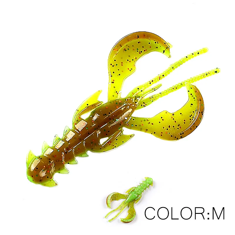 Supercontinent CRAZY 65mm/40mm Kreeft Zacht Lokken Vissen Lokt Aantrekkelijke Garnalen geur zout Wobbler