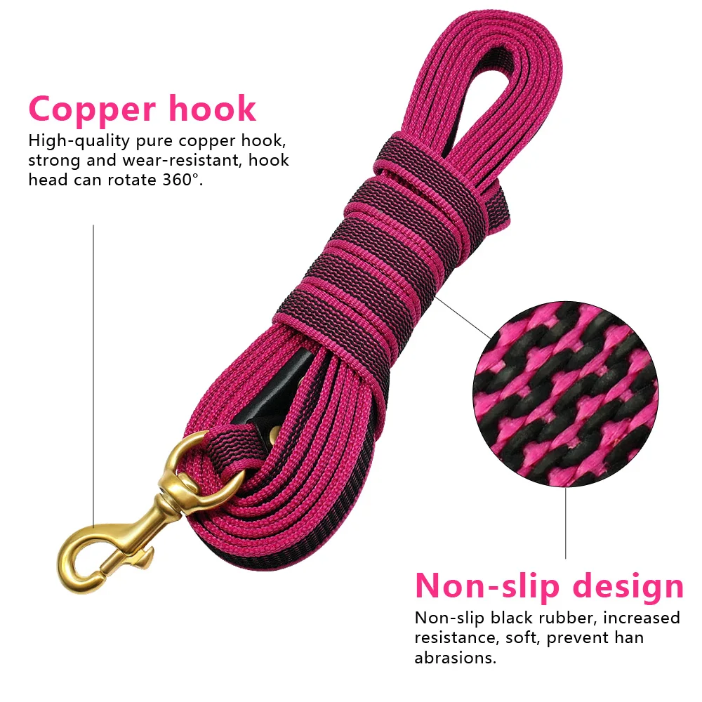 Dog Long Leashes Outdoor Pet Tracking Leash Rope Durable Strong Dog Leash for Medium Large Dogs Walking Training 2M/3M/5M/9M